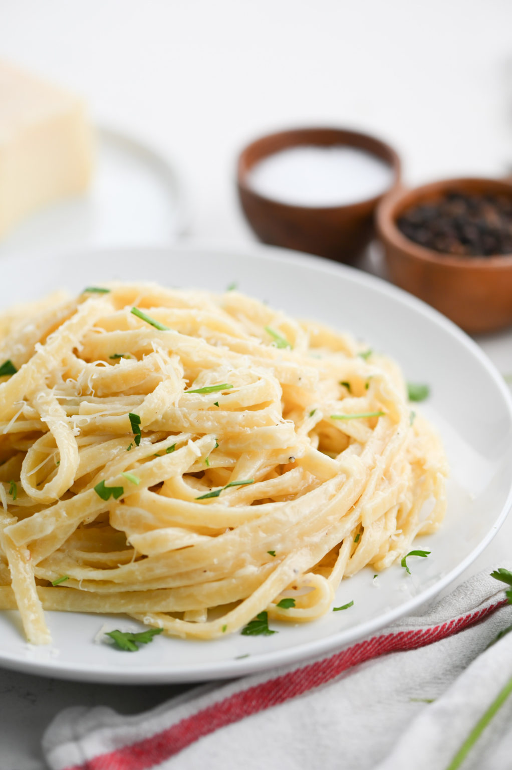 Roasted Garlic Fettuccine Alfredo - Life's Ambrosia