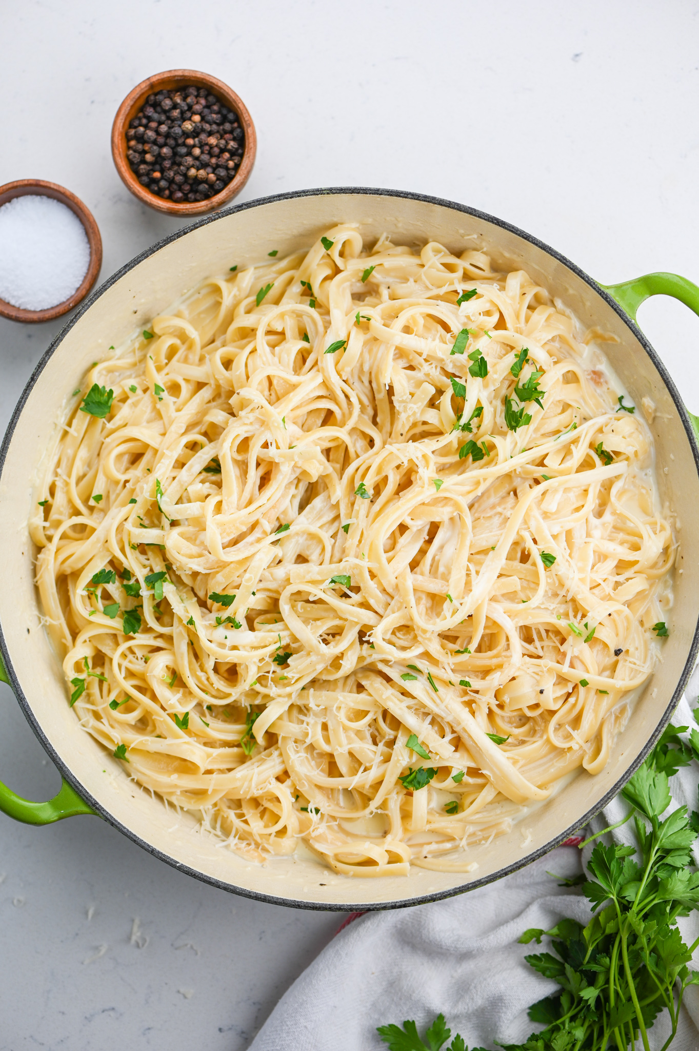 Roasted Garlic Fettuccine Alfredo - Life's Ambrosia