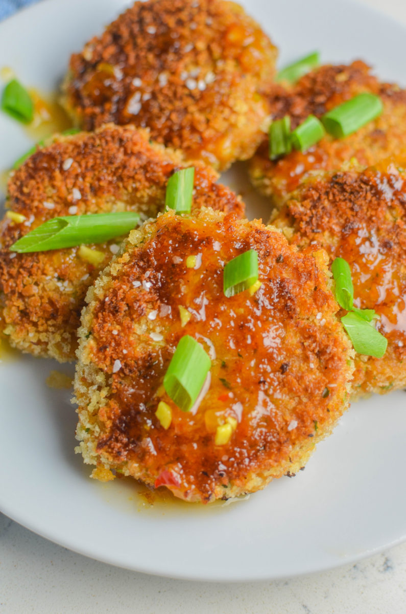 Oregon Shrimp Cakes with Apricot Ginger Sauce Recipe | Life's Ambrosia