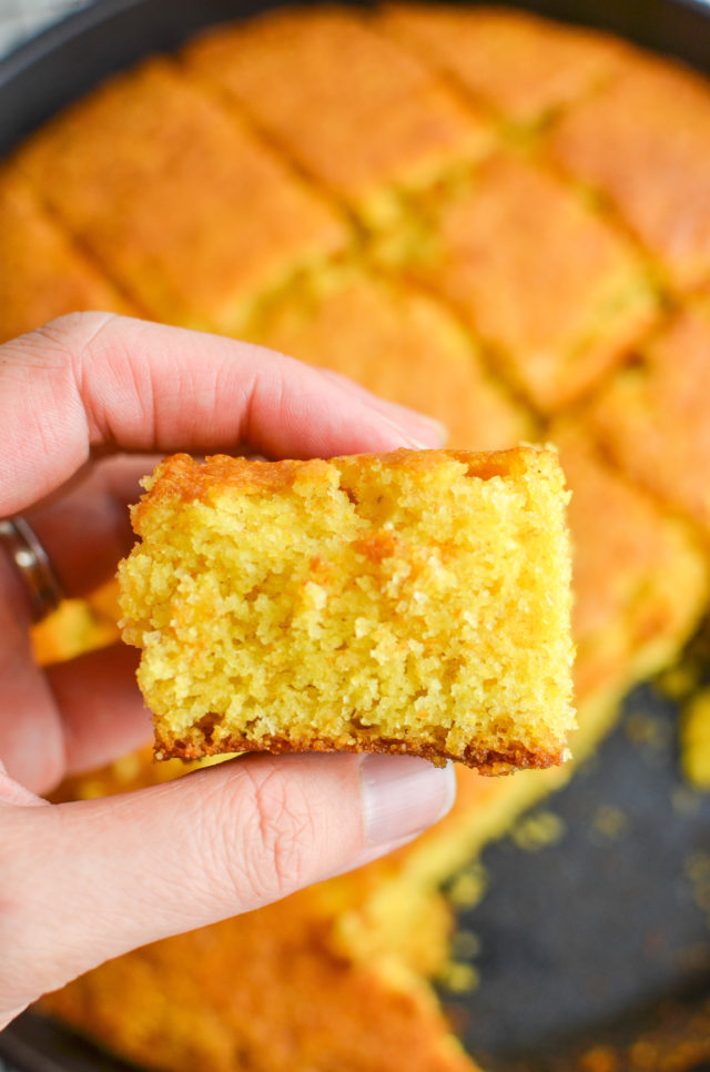 Easy Honey Skillet Cornbread Recipe | Life's Ambrosia