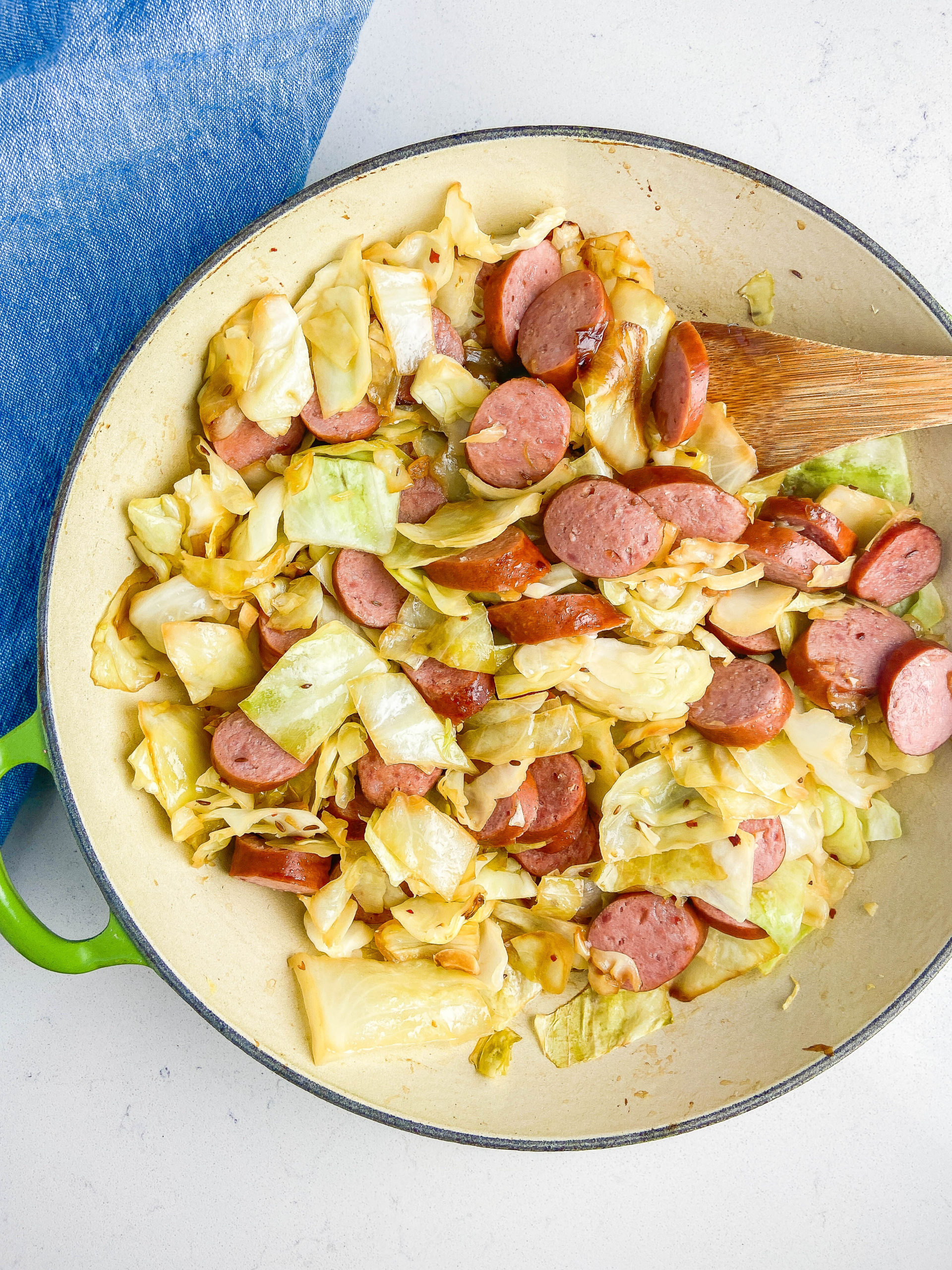 Skillet Kielbasa and Cabbage Recipe | Weeknight Meal | Life's Ambrosia