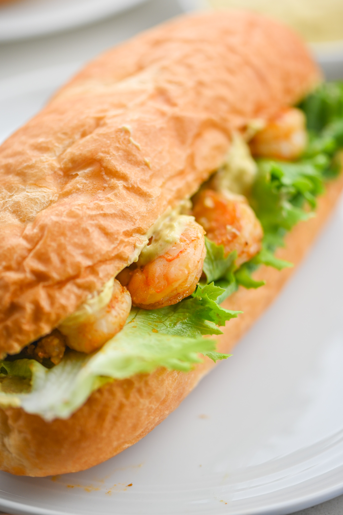 Spicy Shrimp Sandwich with Chipotle Avocado Mayonnaise Life's Ambrosia