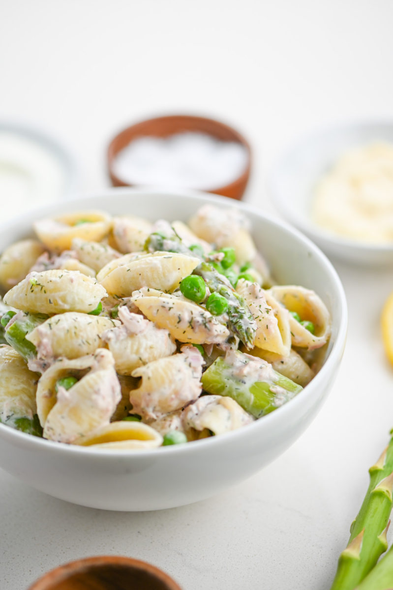 Tuna Pasta Salad with Spring Vegetables - Life's Ambrosia