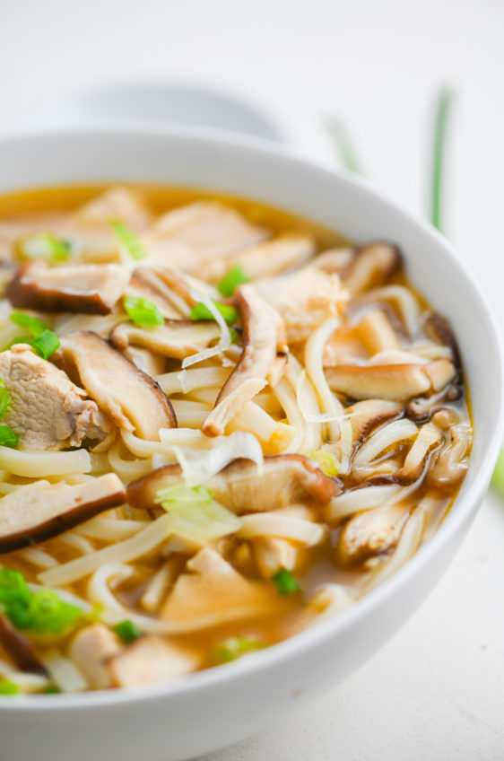 Teriyaki Chicken Udon Noodle Soup