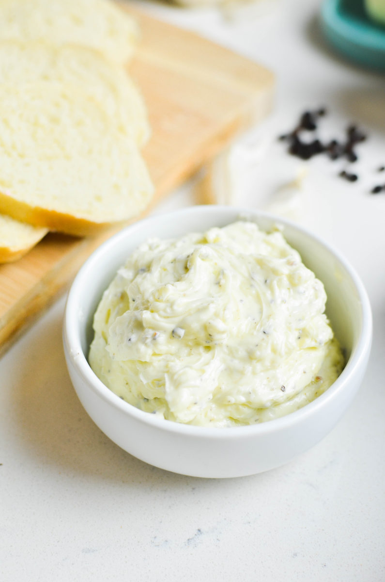 Whipped Butter with Garlic and Pepper Recipe | Life's Ambrosia