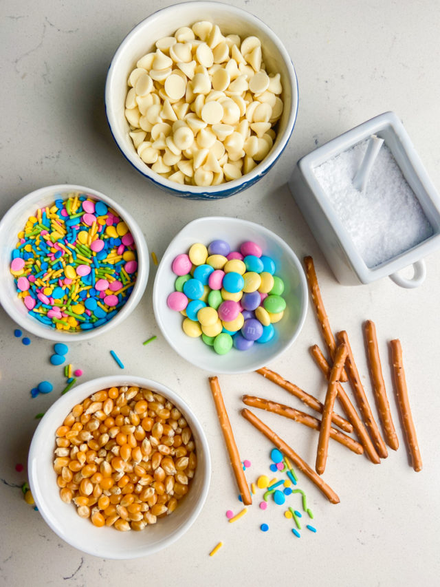 White Chocolate Popcorn (Easter Mix) | Life's Ambrosia