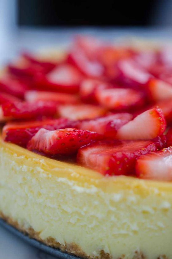 White Chocolate Strawberry Cheesecake - Life's Ambrosia