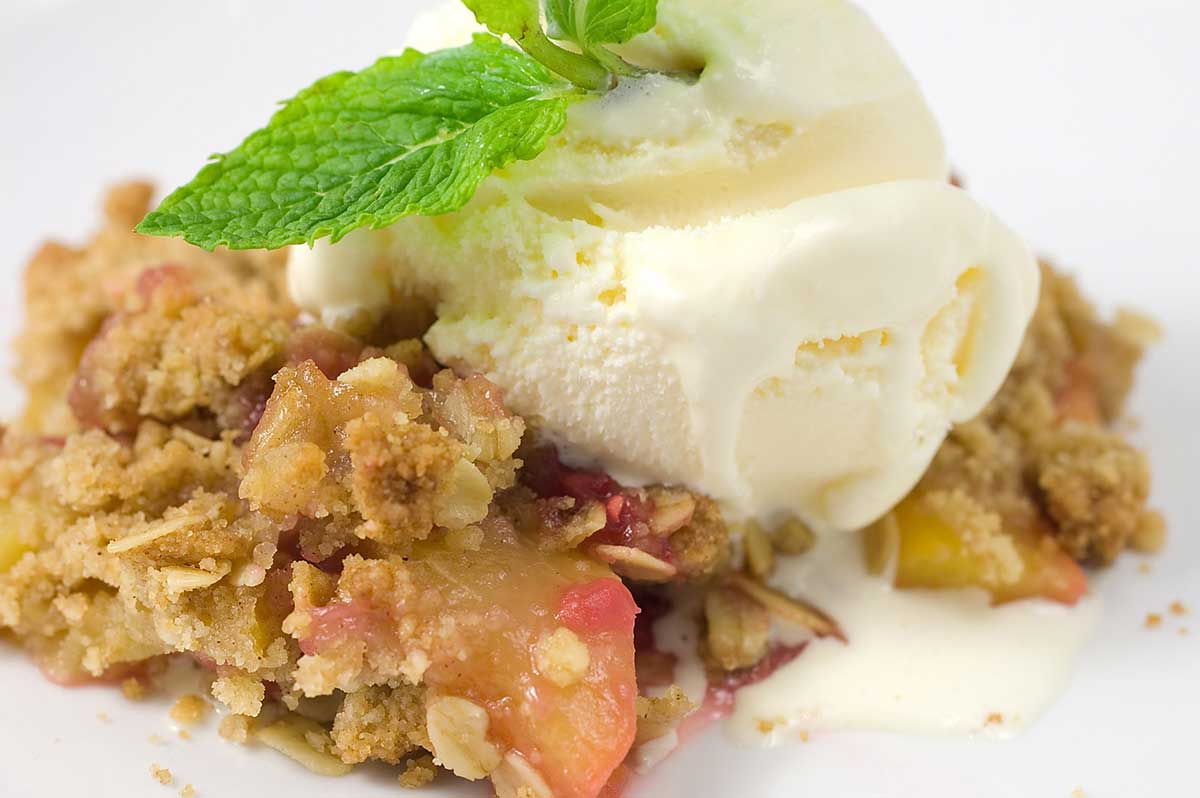 Raspberry Peach Crisp - Life's Ambrosia